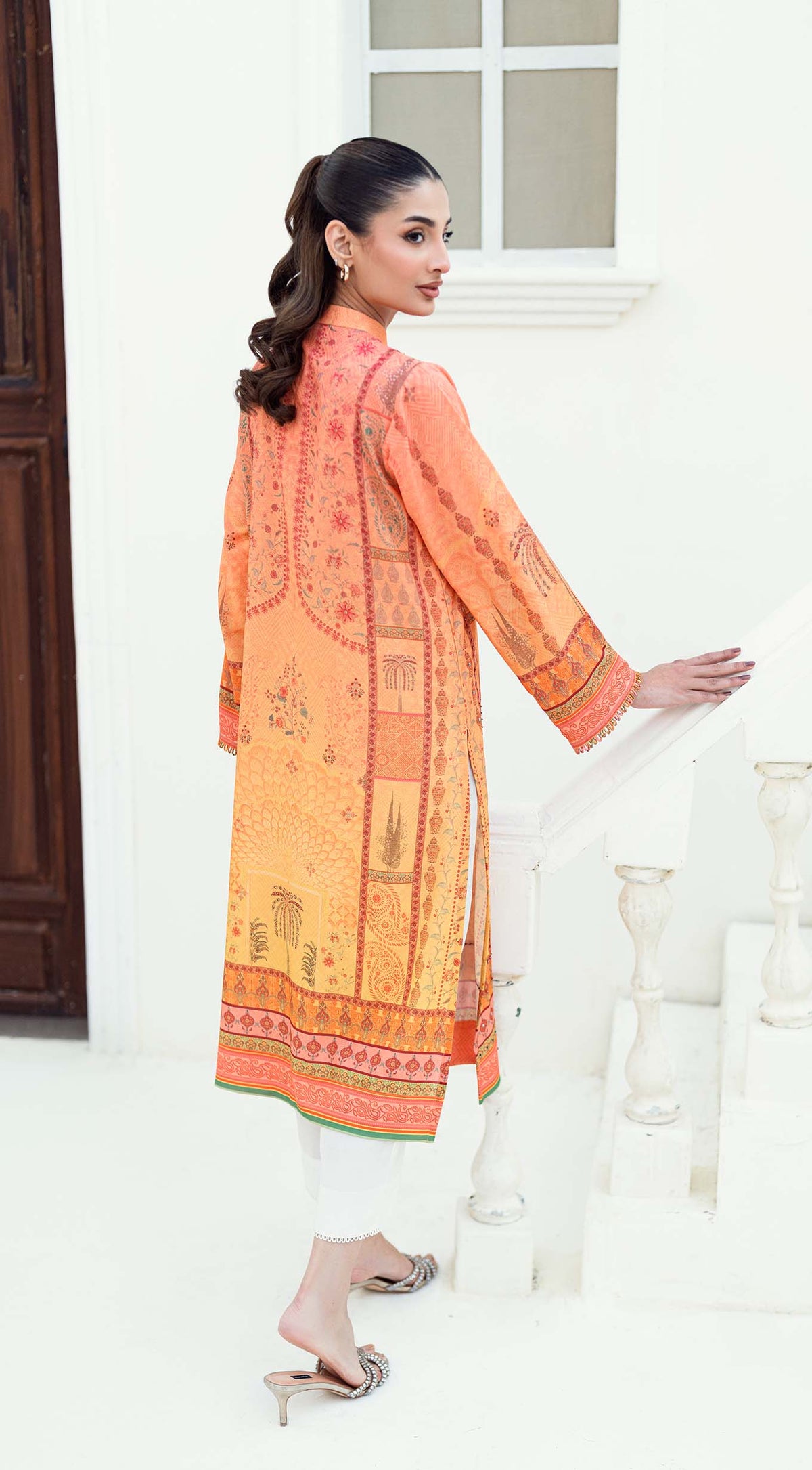 Sasha | Ombre Crepe Silk Kurta | Sabeen Abbas